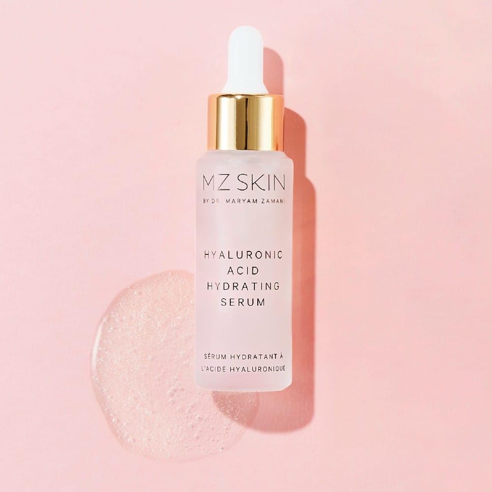 MZ SKIN Hyaluronic Acid Hydrating Serum 1.01 fl oz - Multi-Molecular Complex with Panthenol & Snow Mushroom for Deep Hydration & Anti-Aging to Reduce Wrinkles, All Skin Types, Fragrance Free