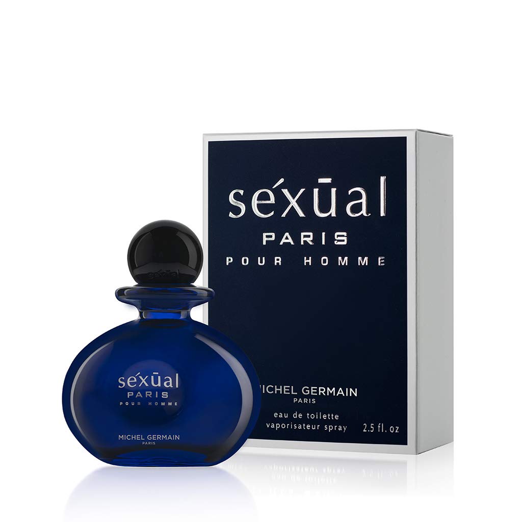Michel Germain Sexual Paris Pour Homme Eau de Toilette Spray Cologne, Top Notes of Cardamom, Sage, Patchouli, Sandalwood, Warm & Tempting Gift for Men, 75 ml