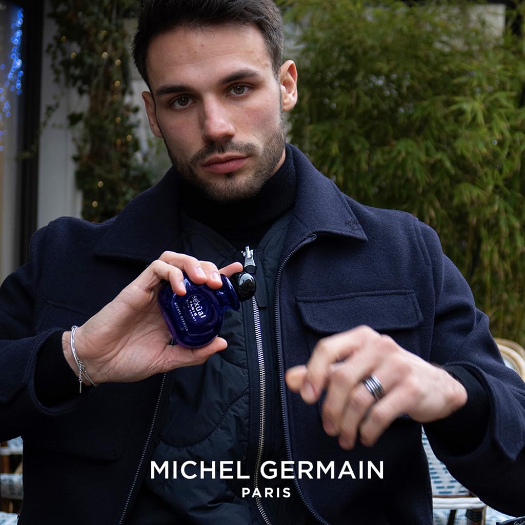 Michel Germain Sexual Paris Pour Homme Eau de Toilette Spray Cologne, Top Notes of Cardamom, Sage, Patchouli, Sandalwood, Warm & Tempting Gift for Men, 75 ml