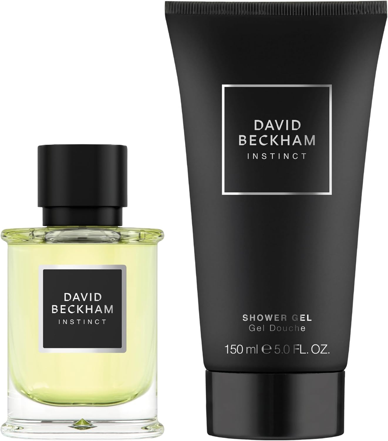 David Beckham Instinct Eau de Parfum & Shower Gel Gift Set for Him, Captivating Fougère Citrus Perfume, 50ml & 150ml
