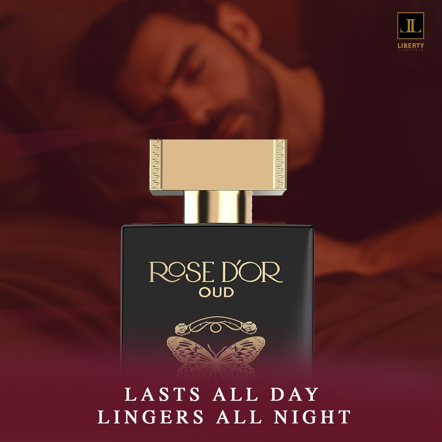 Liberty Oud Rose Dyor Anniversary Edition Unisex Eau de Parfum (100ml/3.4Oz), Arabian Oud Rose Saffron Patchouli Fragrance, Valentine’s Day Gift, Long-Lasting Luxury Perfume