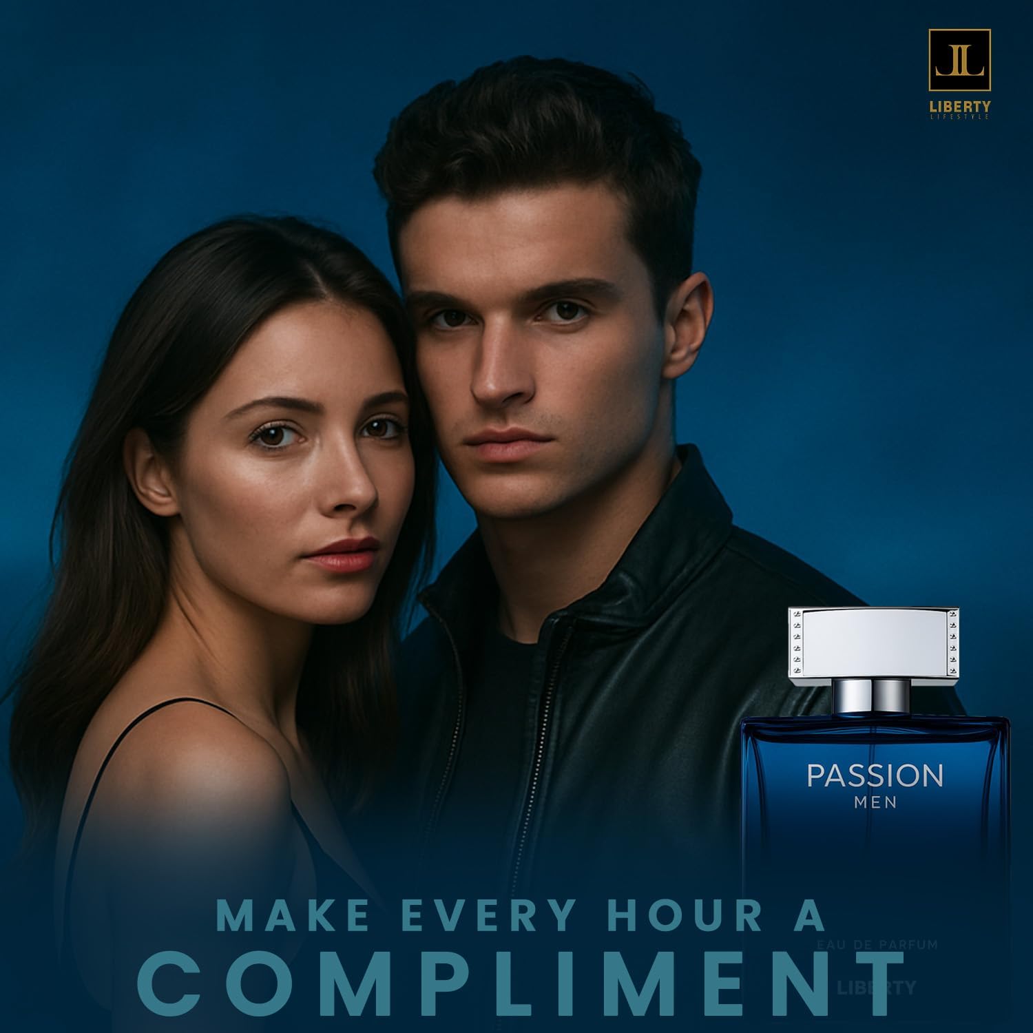 Liberty Luxury Passion Eau de Parfum (100ml/3.4Oz), Unisex Spicy Floral Musk Fragrance, Valentine’s Day Gift, Long-Lasting Premium French Perfume for Everyday & Special Use