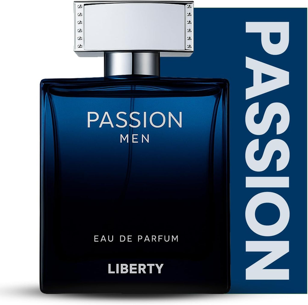 Liberty Luxury Passion Eau de Parfum (100ml/3.4Oz), Unisex Spicy Floral Musk Fragrance, Valentine’s Day Gift, Long-Lasting Premium French Perfume for Everyday & Special Use