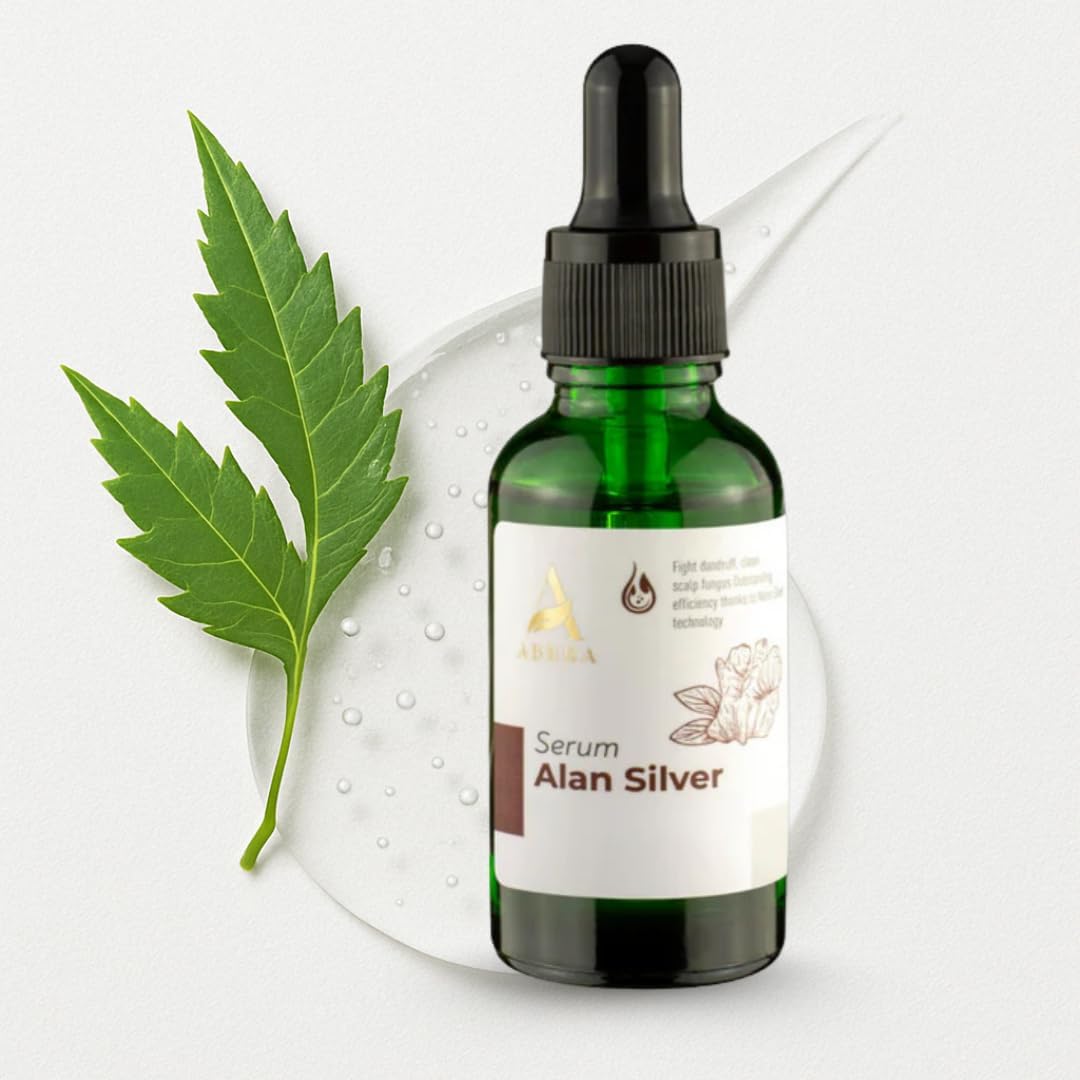 ABERA Alan Silver Serum – Unscented Serum for Scalp & Body – Lightweight Hydration – Plant-Based, Non-Greasy Daily Care for Healthy-Looking Skin
