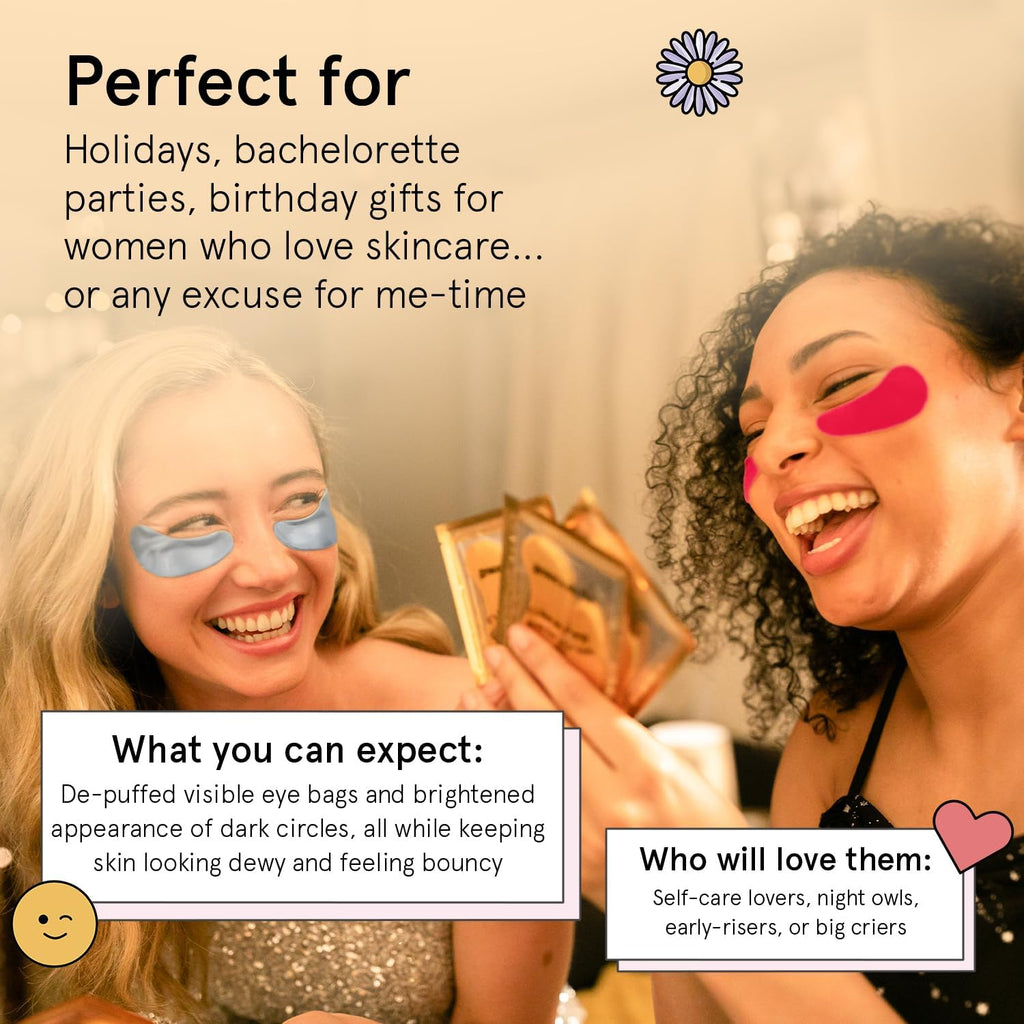 grace & stella Award Winning Under Eye Patches (12 pairs) Eye Masks for Puffy Eyes & Dark Circles - Birthday Gifts for Women, Bachelorette Party Favors, Bridesmaid, Self Care, Relaxation Gifts for Her