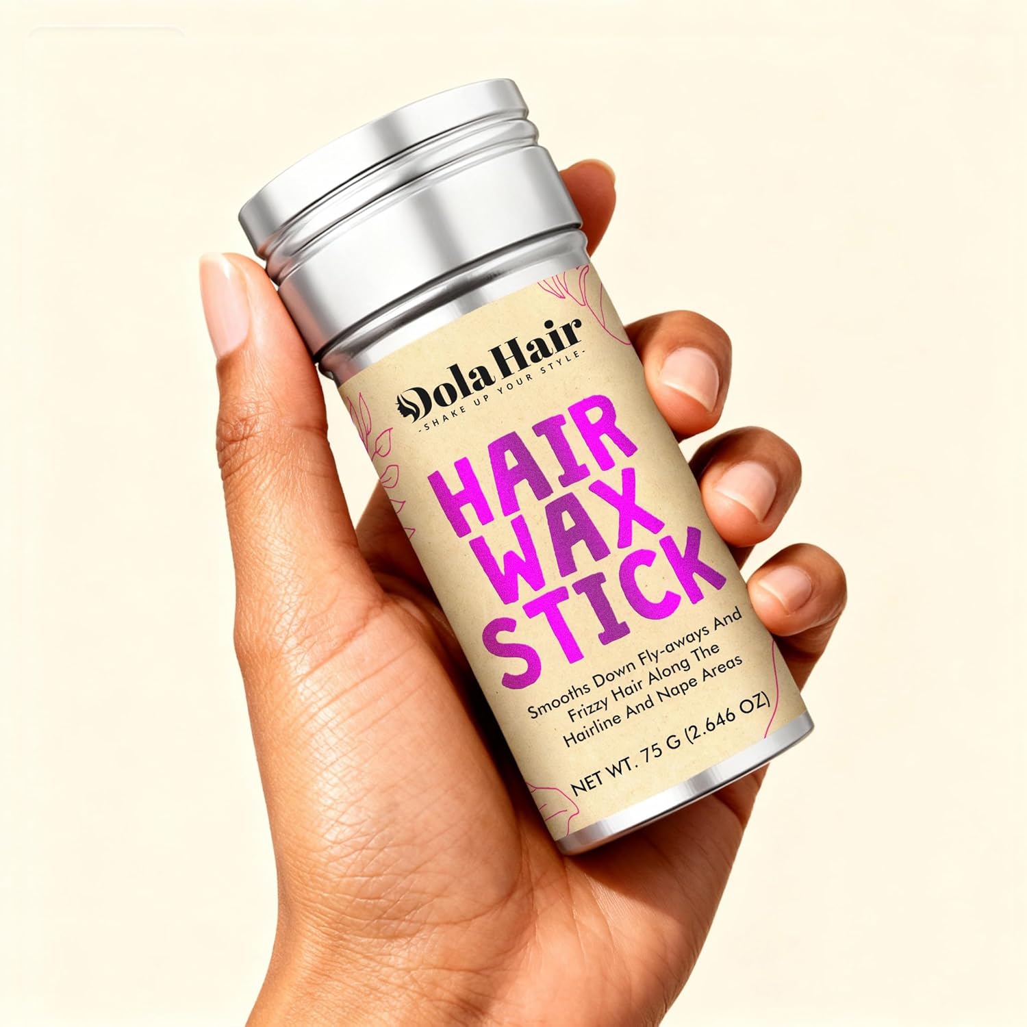 Dolahair Hair Wax Stick for Flyaways wax Stick for Kids Women Hair Accessories for Women Girls Bun Maker Accessories Slick Back Hair Brush 3 Pcs Set