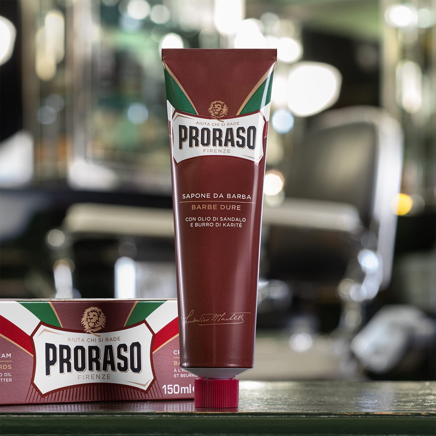Proraso Sandalwood with Shea Butter Shaving Cream Tube, 150 ml (Pack of 1)