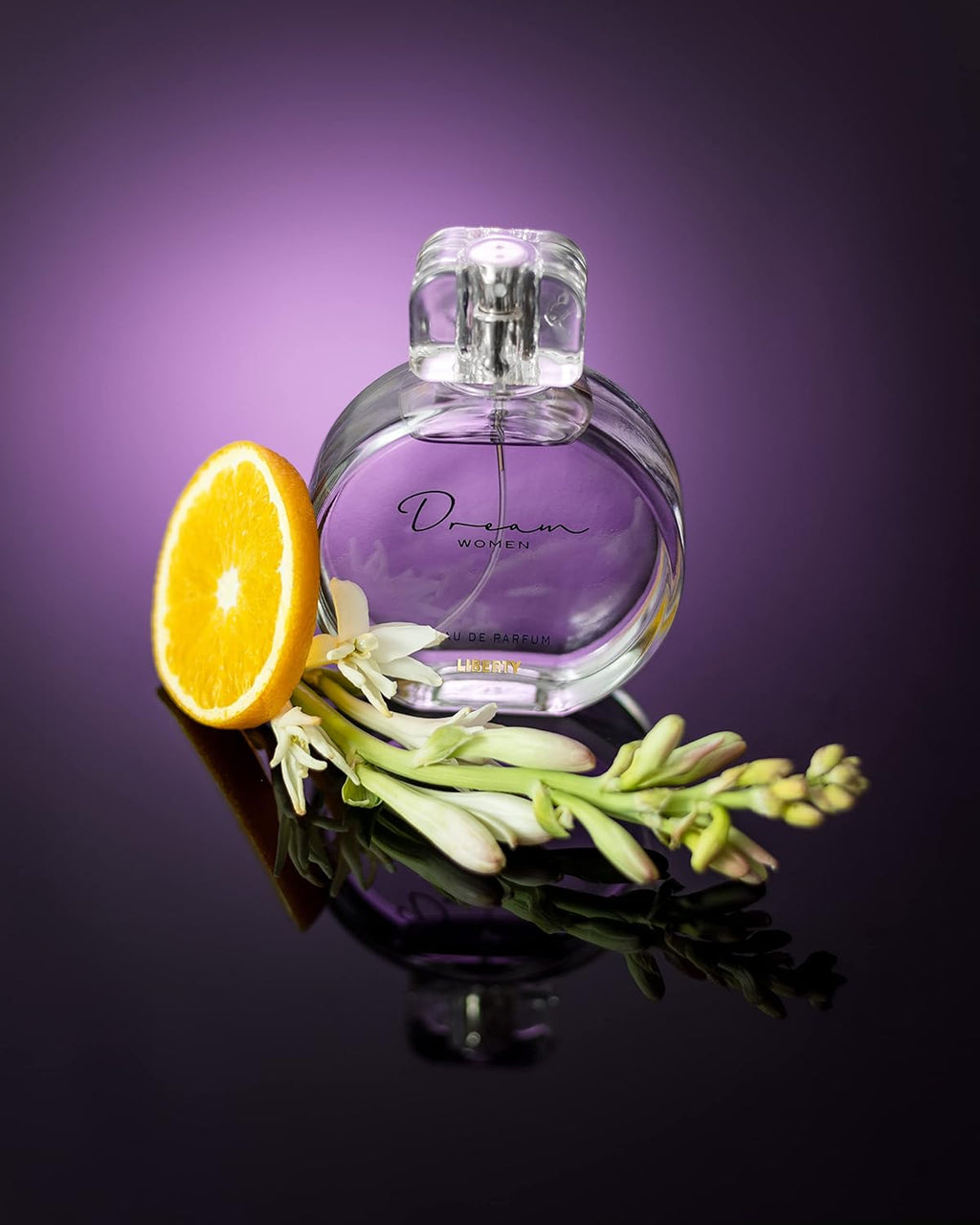 Liberty Dream Floral Eau de Parfum for Women (100ml/3.4Oz), Long-Lasting Powdery & Floral Fragrance, Valentine’s Day Romantic Gift, Luxury Perfume, Designed in France