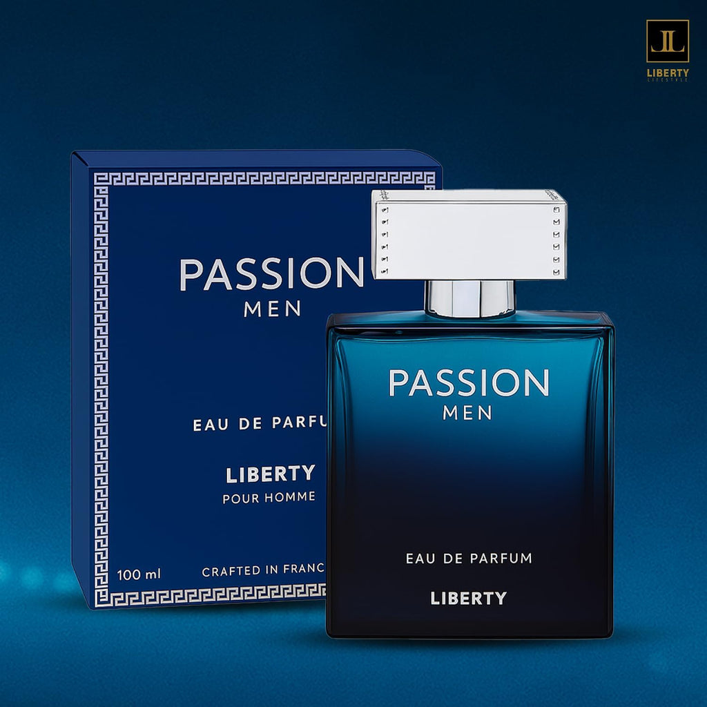 Liberty Luxury Passion Eau de Parfum (100ml/3.4Oz), Unisex Spicy Floral Musk Fragrance, Valentine’s Day Gift, Long-Lasting Premium French Perfume for Everyday & Special Use